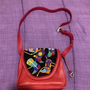 Brighton Red Boot Bag